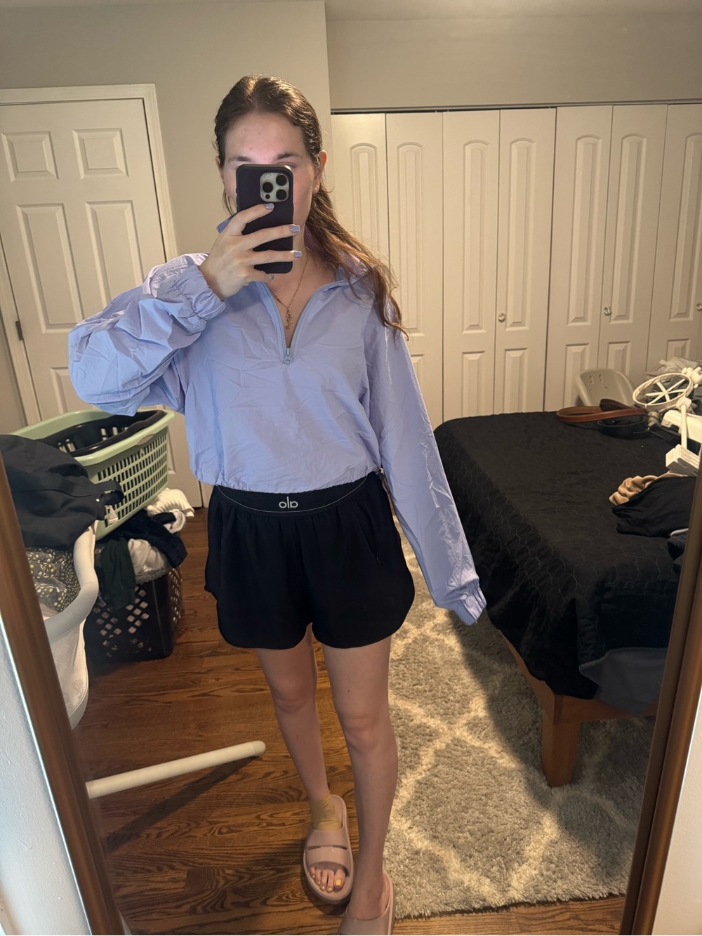 ALO Yoga Light Provence Blue Pullover